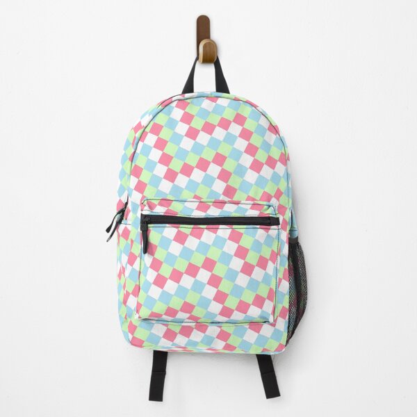Item preview, Pastel Multicolor Squares Spaced Geometry Camo Digicam Chevron designed and sold by EvergreenMotifs.