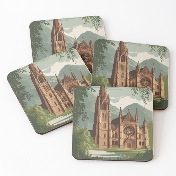 Item preview, Freiburg Vintage Travel Poster designed and sold by TravelerRat.