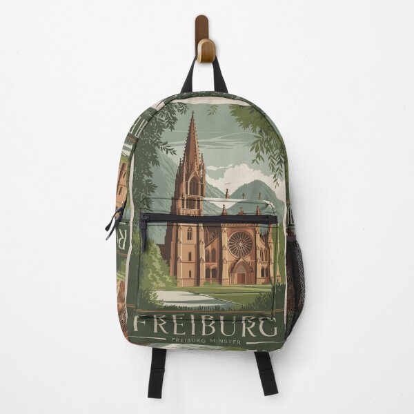 Item preview, Freiburg Vintage Travel Poster designed and sold by TravelerRat.