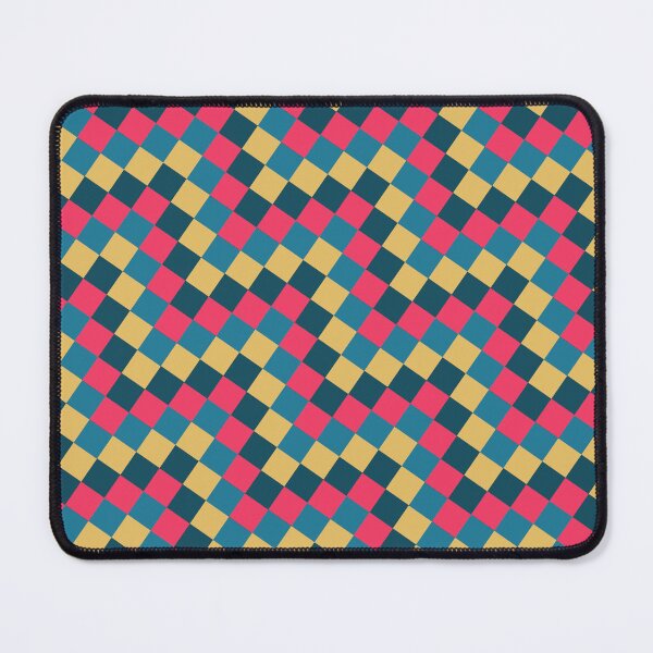 Item preview, Random Multicolor Joined Scales Square Symbols Connected Geometry designed and sold by EvergreenMotifs.