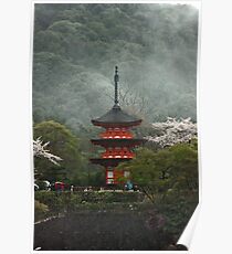 Pagoda In The Mist Poster