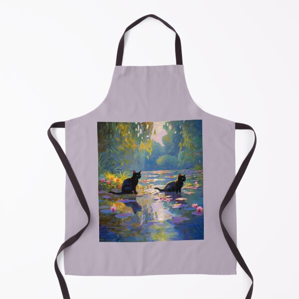 Item preview, Monet-Inspired Black Kittens designed and sold by vwcallais.