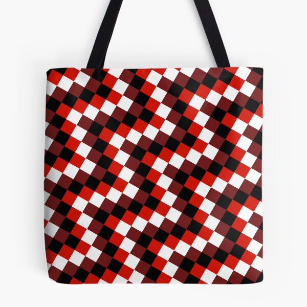 Item preview, Red Multicolor Joined Chevron Square Symbols Connected Geometry designed and sold by EvergreenMotifs.