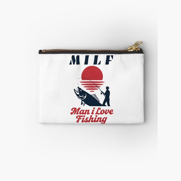 Item preview, MILF Man I Love Fishing Retro Anglers Gift  designed and sold by Anniko Art Studio.
