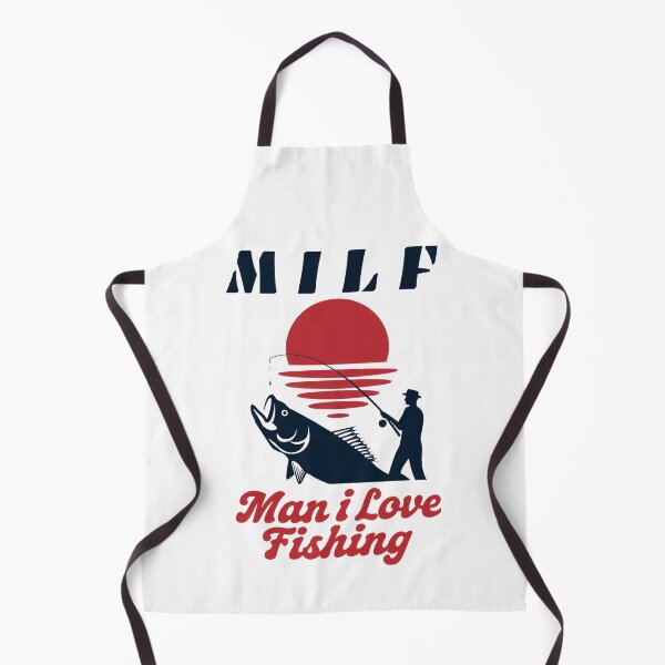 Item preview, MILF Man I Love Fishing Retro Anglers Gift designed and sold by Anniko Art Studio.