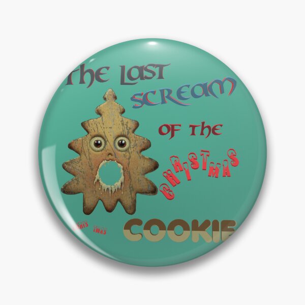 Item preview, Christmas. Scream. Memes. Gingerbread. (Turquoise Green background) designed and sold by bekksa.