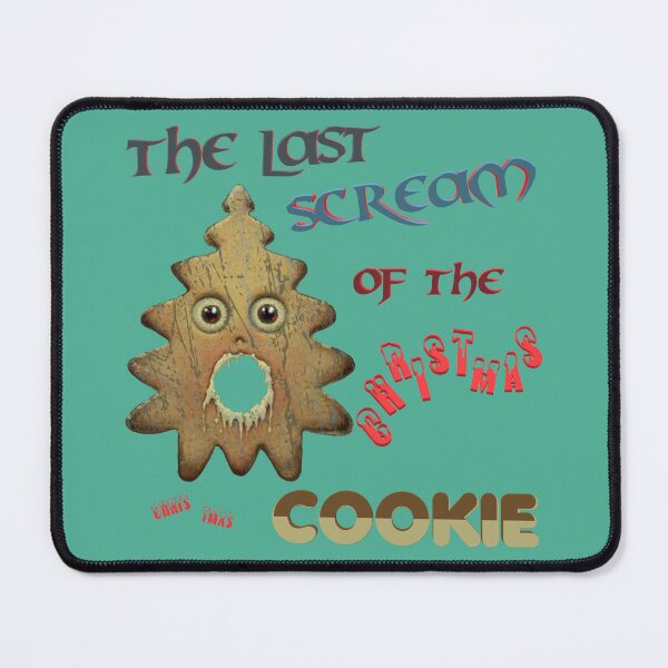 Item preview, Christmas. Scream. Memes. Gingerbread. (Turquoise Green background) designed and sold by bekksa.