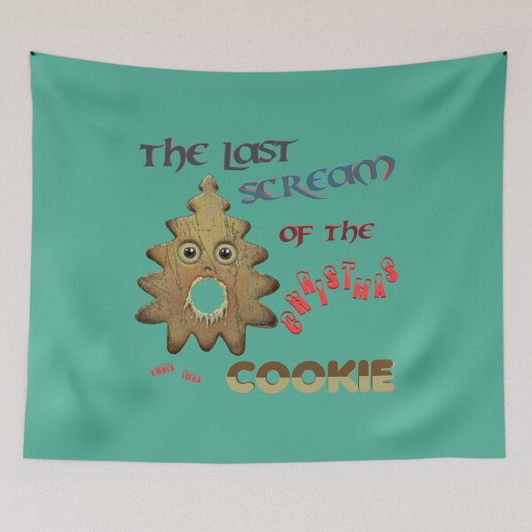 Item preview, Christmas. Scream. Memes. Gingerbread. (Turquoise Green background) designed and sold by bekksa.