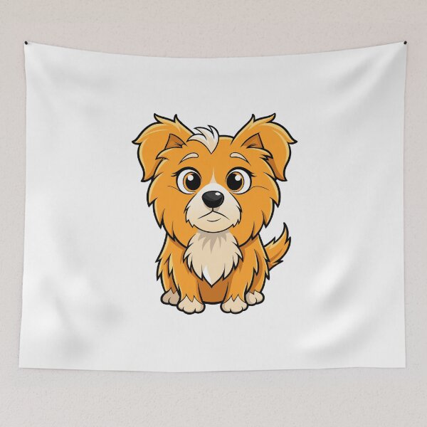 Item preview, Curious Tibetan Spaniel Dog Art Print designed and sold by iwcus.