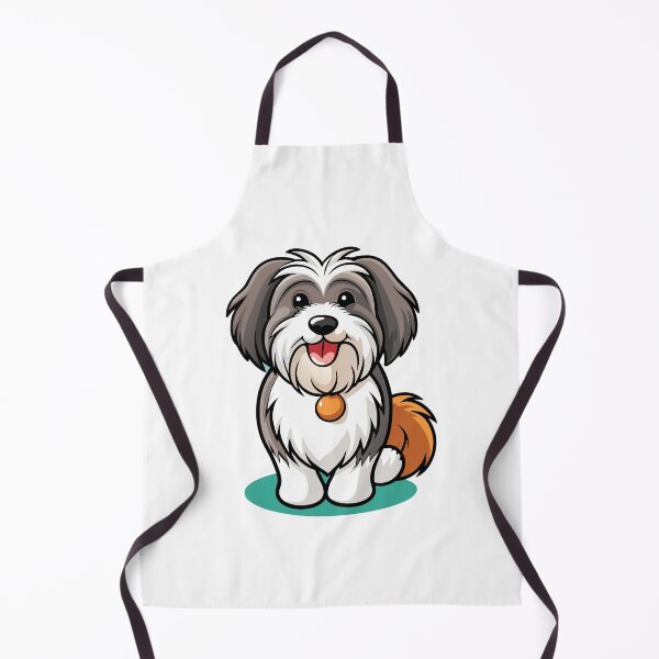 Item preview, Cheerful Tibetan Terrier Portrait Artwork Print designed and sold by iwcus.