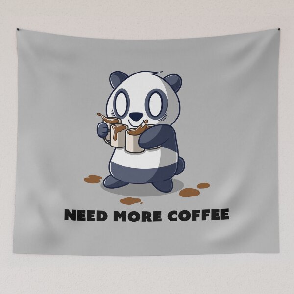Item preview, The Panda Needs More Coffee designed and sold by RedPandaTee.