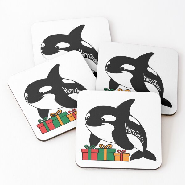 Item preview, Merry Christmas Orca Cute Flat Design designed and sold by ZIPsketch.