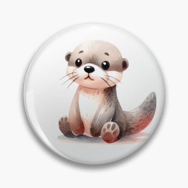 Item preview, Otter watercolor  designed and sold by DaintyDooodles.