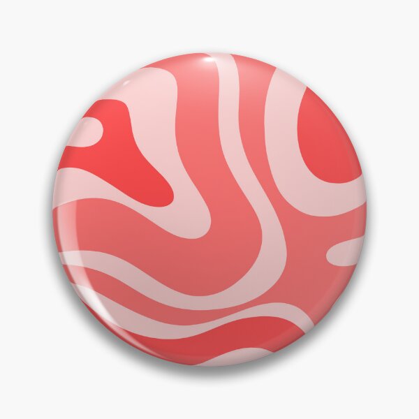 Item preview, Retro Modern Liquid Swirl Abstract Pattern in Coral Pink designed and sold by kierkegaard.