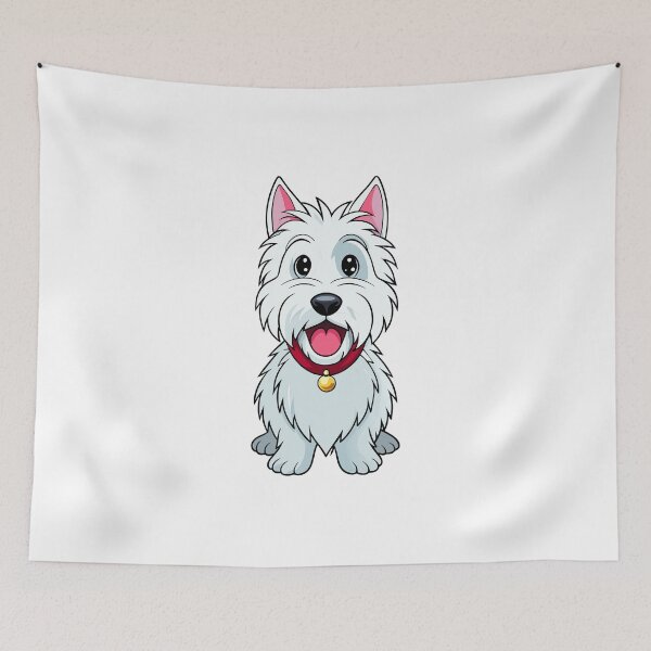 Item preview, West Highland White Terrier Puppy Art Print designed and sold by iwcus.
