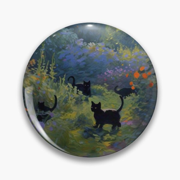 Item preview, More Monet-Inspired Black Kittens designed and sold by vwcallais.