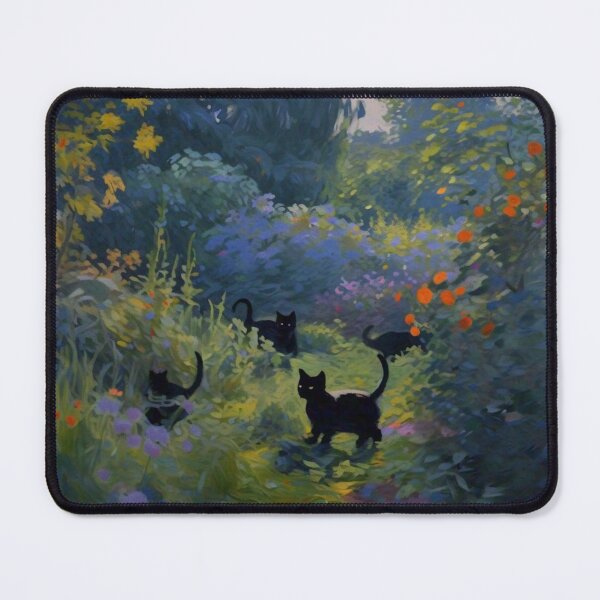 Item preview, More Monet-Inspired Black Kittens designed and sold by vwcallais.
