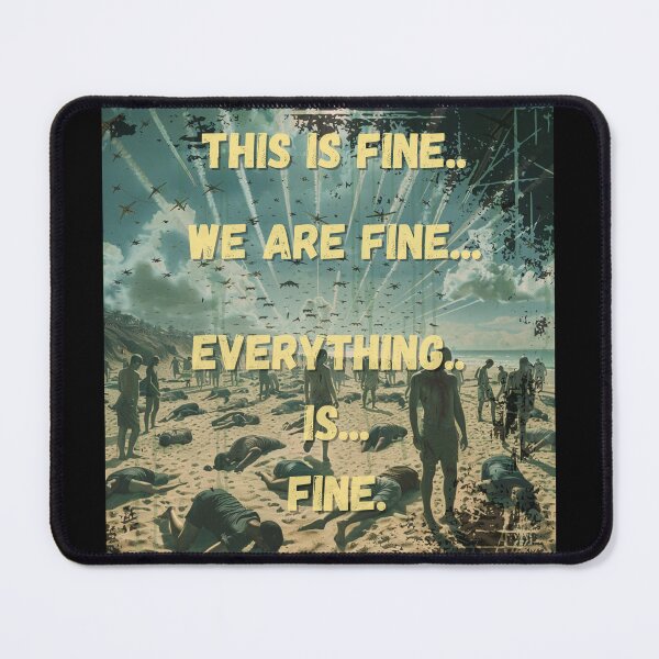 Item preview, Everything is fine - Hell on Earth designed and sold by PitchBlackIcon.