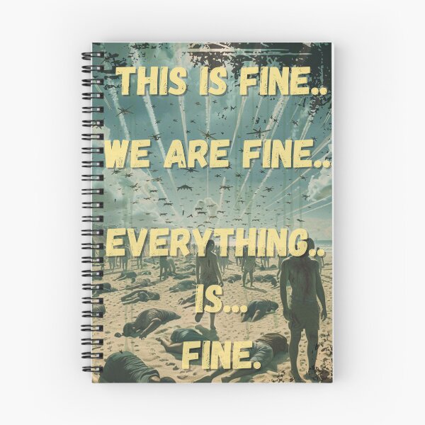 Item preview, Everything is fine - Hell on Earth designed and sold by PitchBlackIcon.