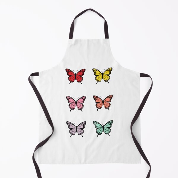 Item preview, colorful butterfly sticker set of 6 designed and sold by EMMonovi.