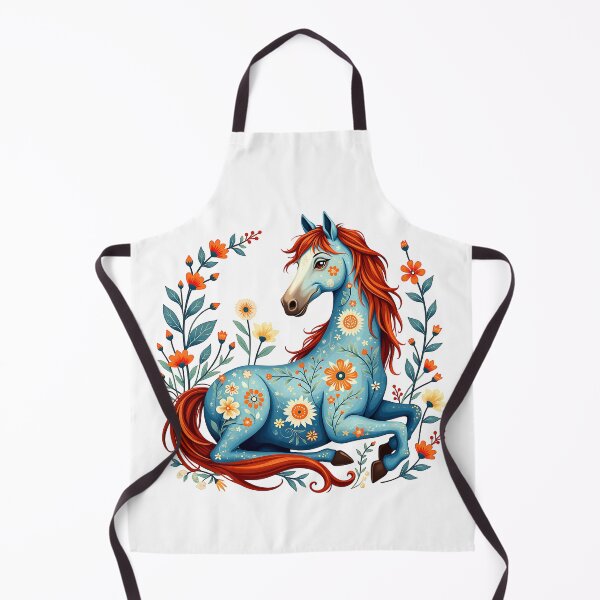 Item preview, Floral Fantasy Horse Illustration designed and sold by BirdsnStuff.
