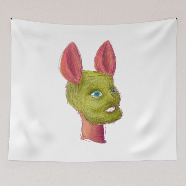Item preview, Green head (white background) designed and sold by MentaLee.