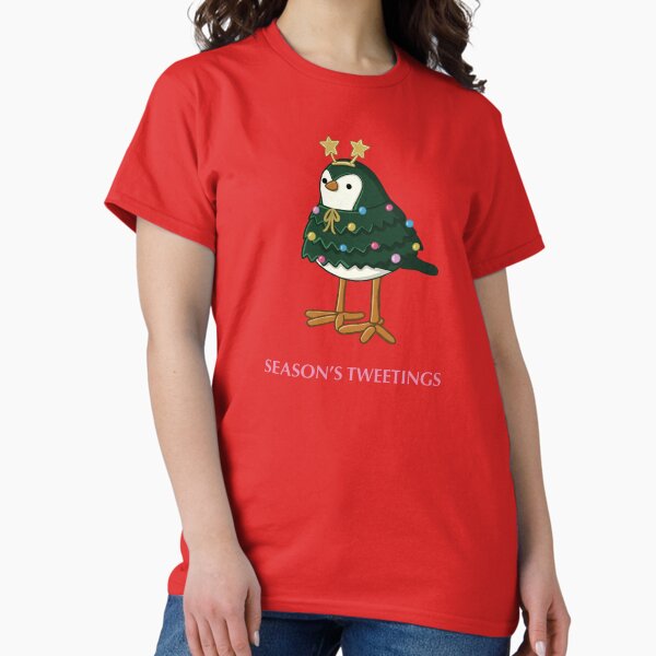 Vista previa del artículo con la obra «Pájaro amigo emplumado de Navidad», diseñado y vendido por art by mckenzie.