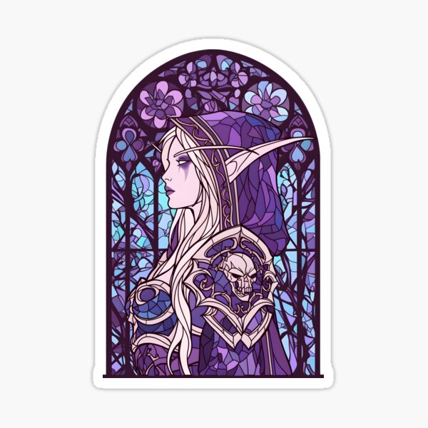 Item preview, Stained Glass Sylvanas designed and sold by SchellStation.