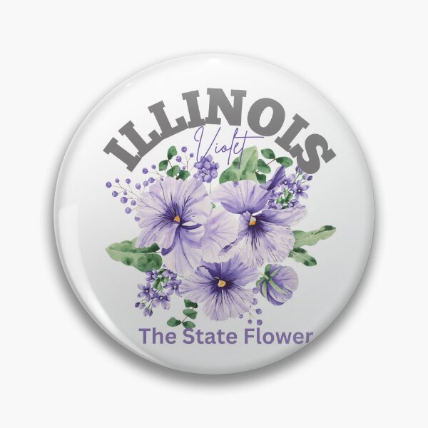 Artikelvorschau, Illinois State Flower Violet Klassisches T-Shirt Aufkleber entworfen und verkauft von ThinkNature!.