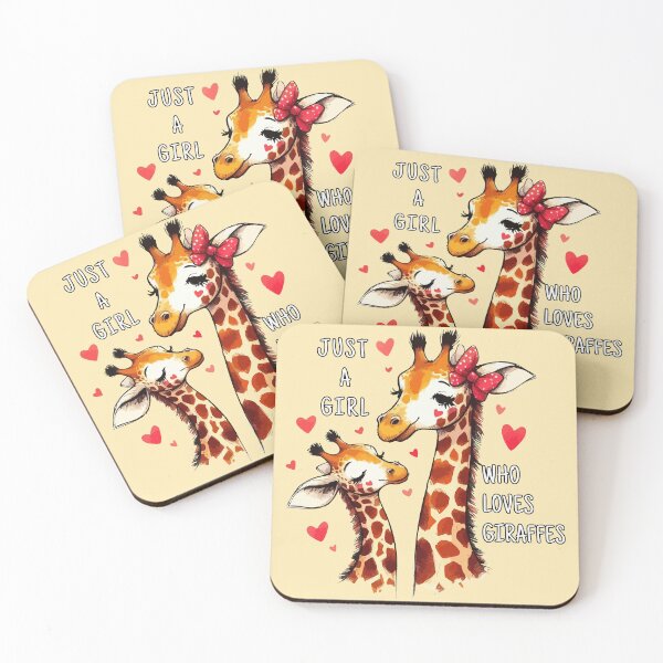 Item preview, Just a Girl Who Loves Giraffes Cute designed and sold by TomFrontierArt.