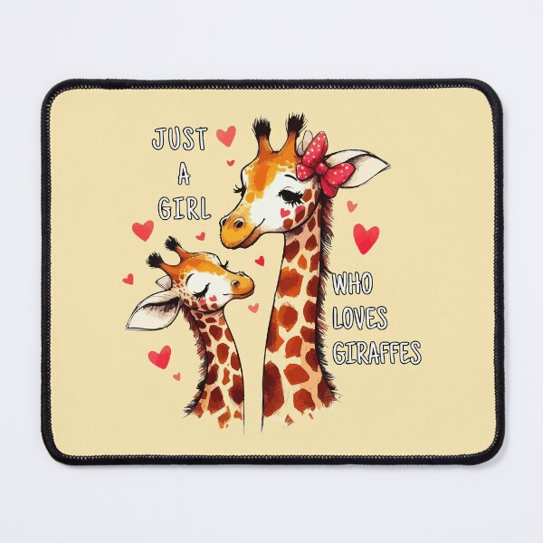 Item preview, Just a Girl Who Loves Giraffes Cute designed and sold by TomFrontierArt.