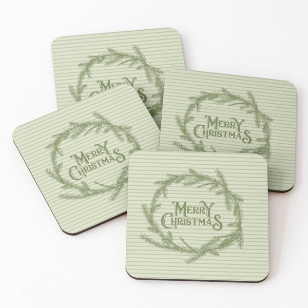 Item preview, Spruce gray wreath with Christmas wishes striped background designed and sold by Meandmyshop.