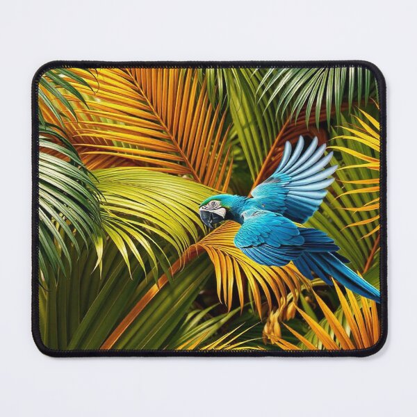 Item preview,  Tropical Jungle Seamless Pattern with Parrot and Palm Leaves designed and sold by hjian8219.