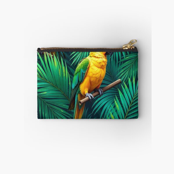 Item preview,  Tropical Jungle Seamless Pattern with Parrot and Palm Leaves designed and sold by hjian8219.