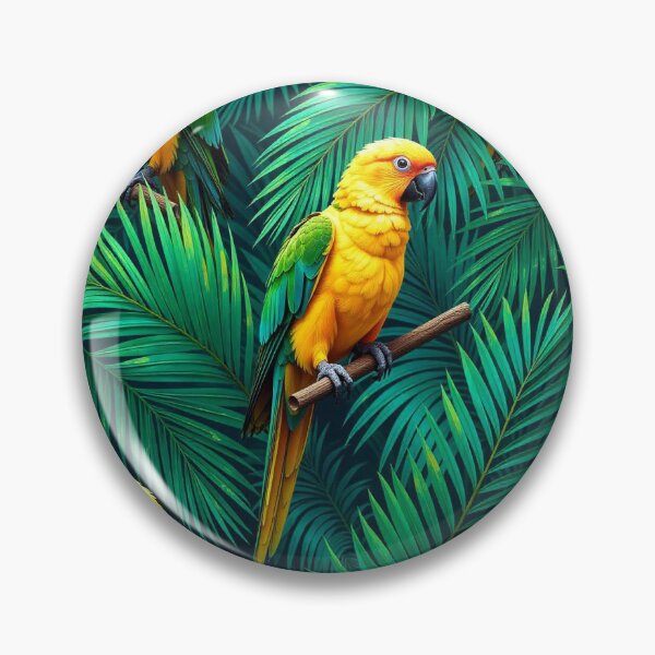 Item preview,  Tropical Jungle Seamless Pattern with Parrot and Palm Leaves designed and sold by hjian8219.