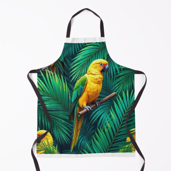Item preview, Tropical Jungle Seamless Pattern with Parrot and Palm Leaves designed and sold by hjian8219.