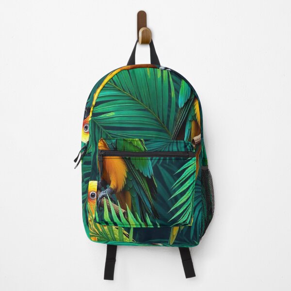 Item preview,  Tropical Jungle Seamless Pattern with Parrot and Palm Leaves designed and sold by hjian8219.