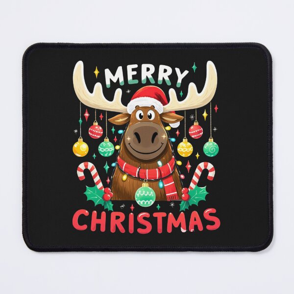 Item preview, Christmas Funny Christmoose Santa Hat Xmas Lights designed and sold by Alex Songs.