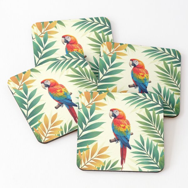 Item preview,  Tropical Jungle Seamless Pattern with Parrot and Palm Leaves designed and sold by hjian8219.