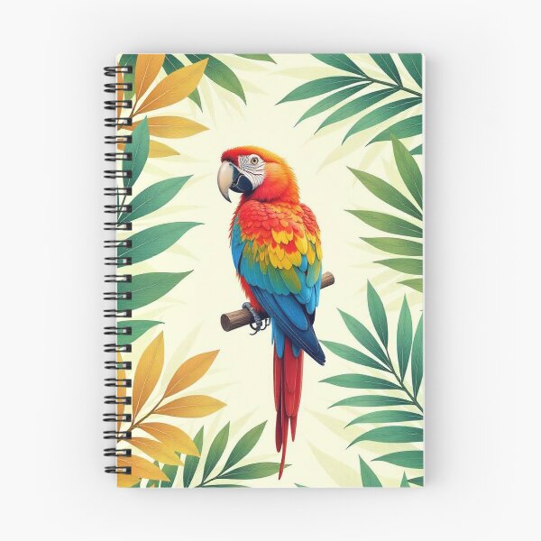 Item preview,  Tropical Jungle Seamless Pattern with Parrot and Palm Leaves designed and sold by hjian8219.