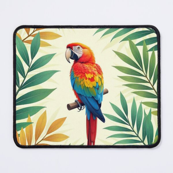 Item preview,  Tropical Jungle Seamless Pattern with Parrot and Palm Leaves designed and sold by hjian8219.