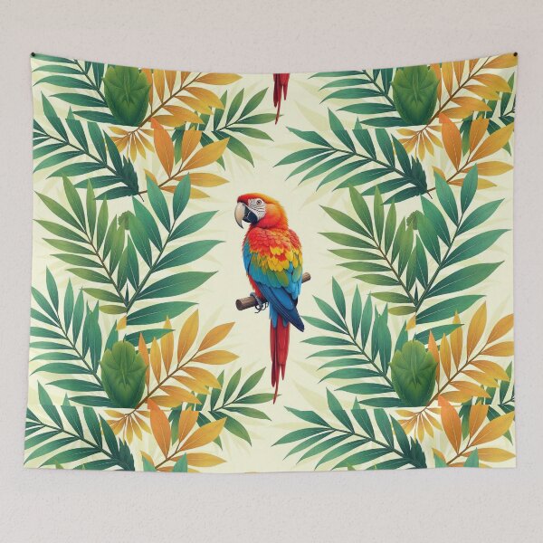 Item preview,  Tropical Jungle Seamless Pattern with Parrot and Palm Leaves designed and sold by hjian8219.