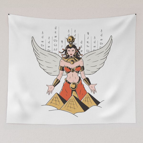 Item preview, Winged Goddess of Ancient Power designed and sold by DrawHandArt.