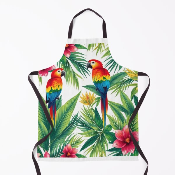 Item preview,  Tropical Jungle Seamless Pattern with Parrot and Palm Leaves designed and sold by hjian8219.