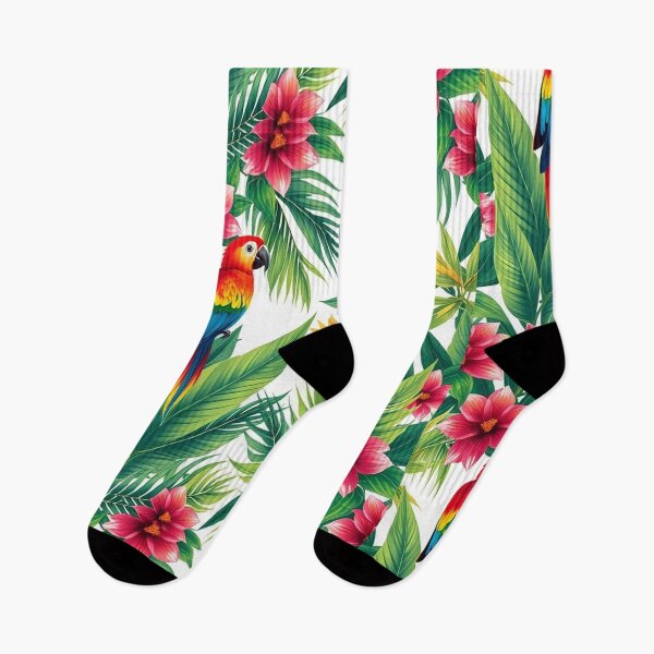 Item preview,  Tropical Jungle Seamless Pattern with Parrot and Palm Leaves designed and sold by hjian8219.