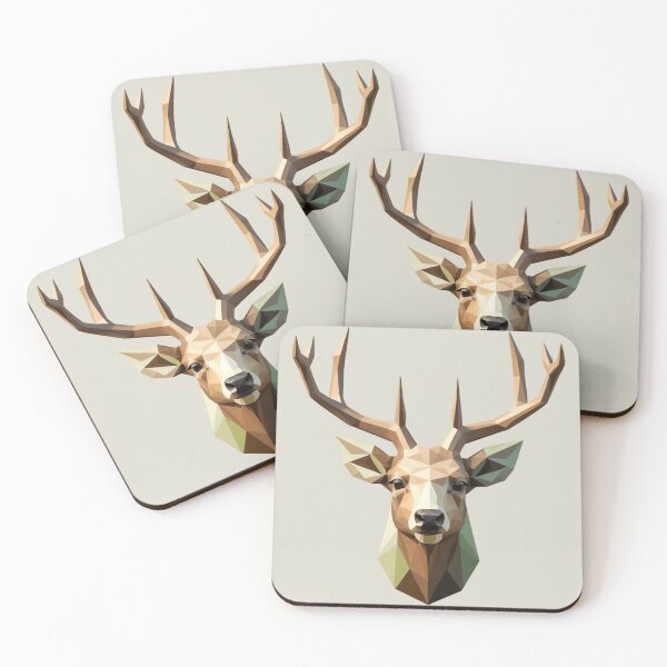 Item preview, Polygonal deer head designed and sold by EDigitalStore.