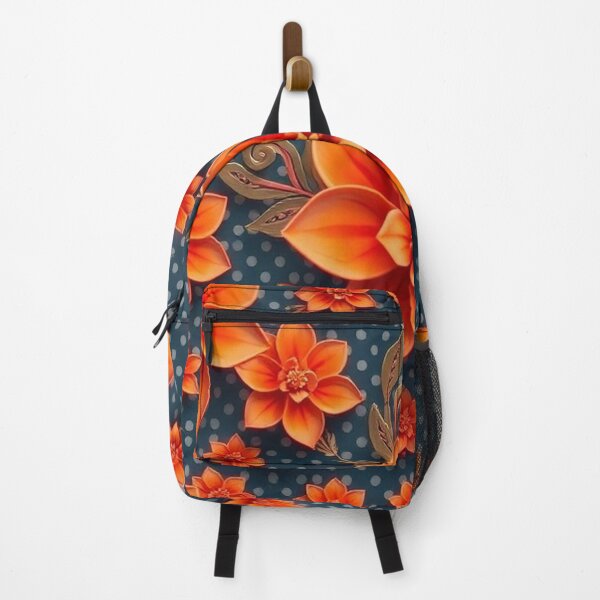 Item preview, Contemporary Orange Floral and Polka Dot Shapes Collage Seamless Pattern Set designed and sold by hjian8219.