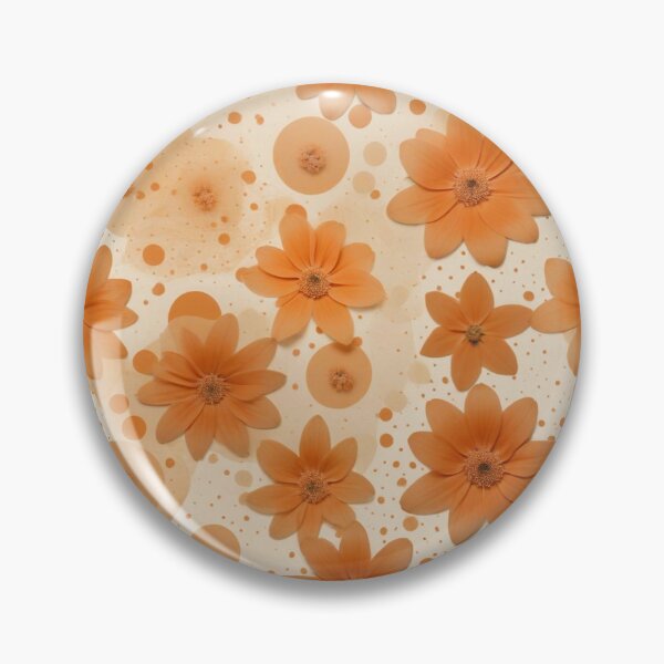 Item preview, Contemporary Orange Floral and Polka Dot Shapes Collage Seamless Pattern Set designed and sold by hjian8219.