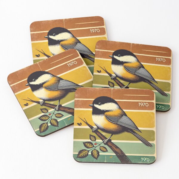 Item preview, Retro Chickadee Art Series designed and sold by PlasticAuto.