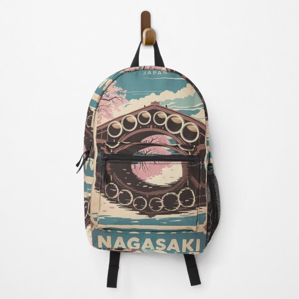 Item preview, Nagasaki Vintage Travel Poster designed and sold by TravelerRat.